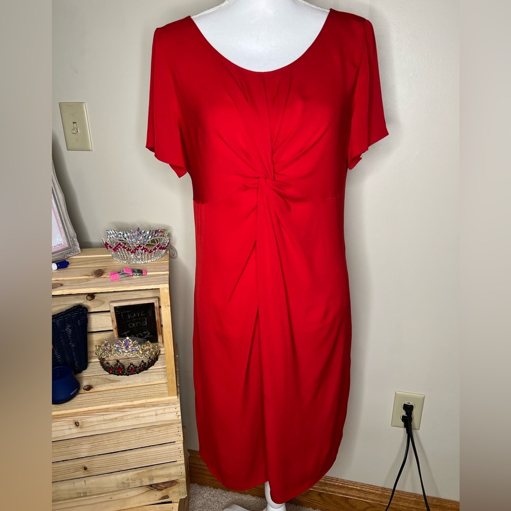 Moschino Cheap & Chic 100% Silk Twisted Front Dress
